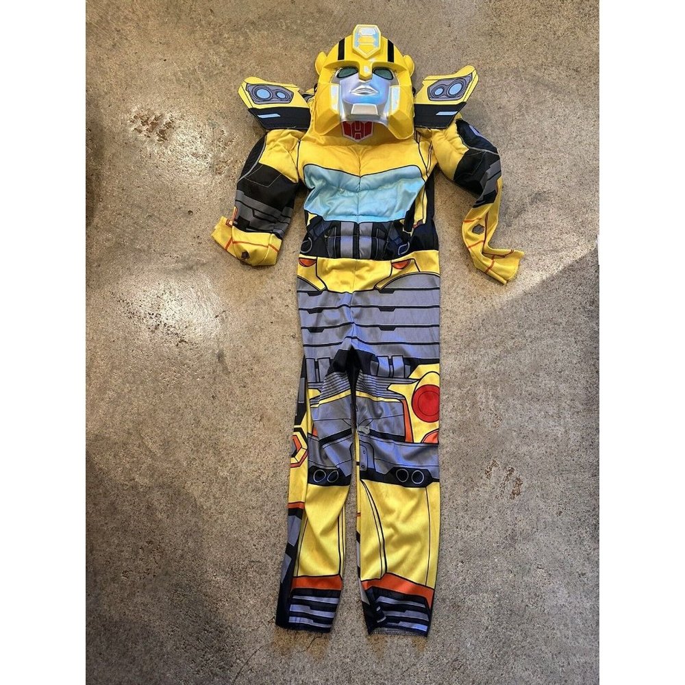Transformers Bumblebee Halloween Costume Muscle Child Sz Med (8-10)